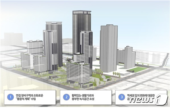 고덕현대아파트 재건축 신속통합기획 계획원칙 및 구상(서울시 제공).